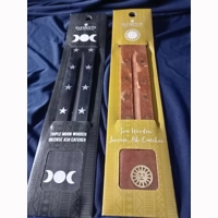 Wooden incense ash catcher