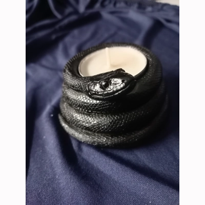 Black Coiled Snake Tealight holder