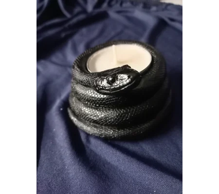Black Coiled Snake Tealight holder