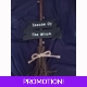 season of the witch broomstick hanging sign