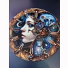 Steampunk Lady Plate Sign
