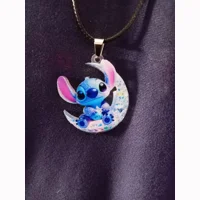 Stitch Acrylic Double Sided Choker