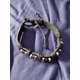 Leather and beads adjustable bracelet