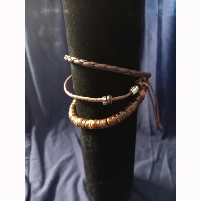 Triple Band Leather Bracelet