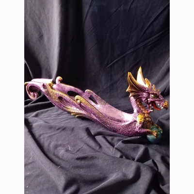 Dragon incense burner and ash catcher