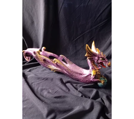 Dragon incense burner and ash catcher