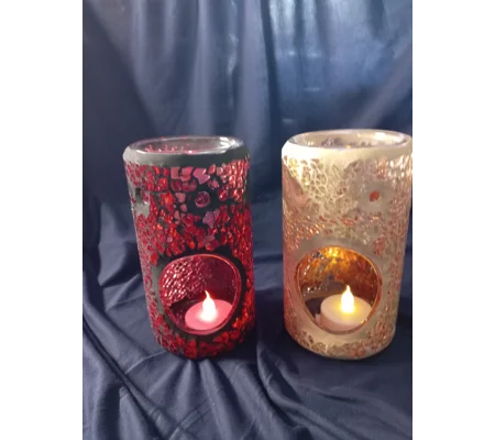 Crackle Glass Oil Burner