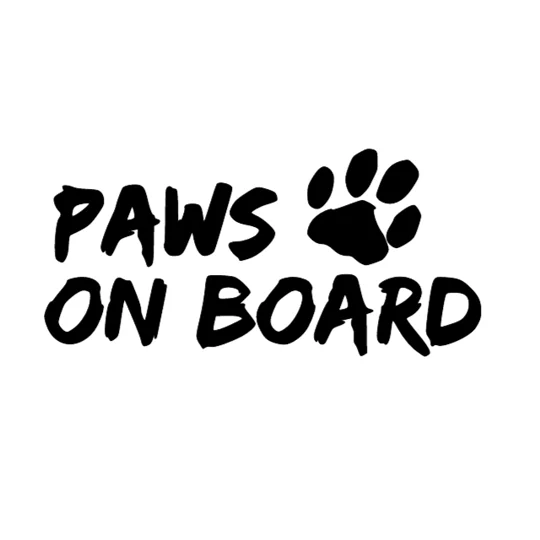 Paws On Board Sticker