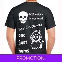 9/10 Voices In My Head Tshirt