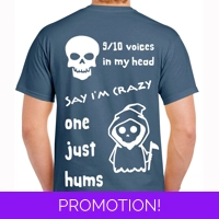 9/10 Voices In My Head Tshirt