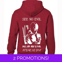 Deadpool See No Evil Hoodie
