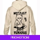 Not Fast Just Furious Pale Hoodie