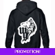 Witchazell Gothika Wolf Logo Hoodie