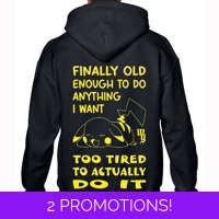 Finally Old Enough Hoodie