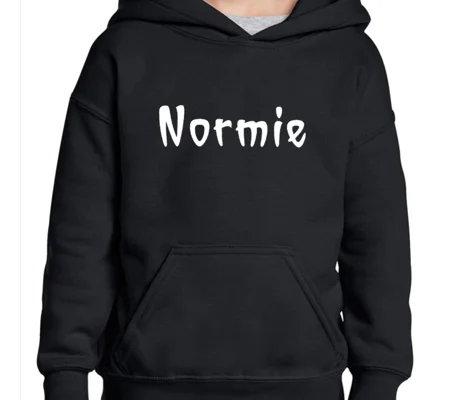 Normie Wednesday Black Hoodie