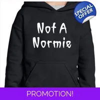 Not A Normie Wednesday Black Hoodie