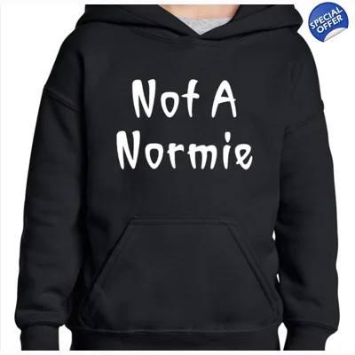 Not A Normie Wednesday Black Hoodie