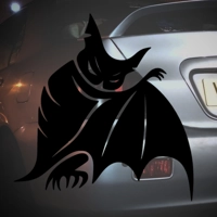 Bat Hiding behind his wing Sticker
