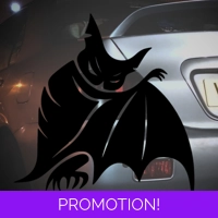 Bat Hiding behind his wing Sticker