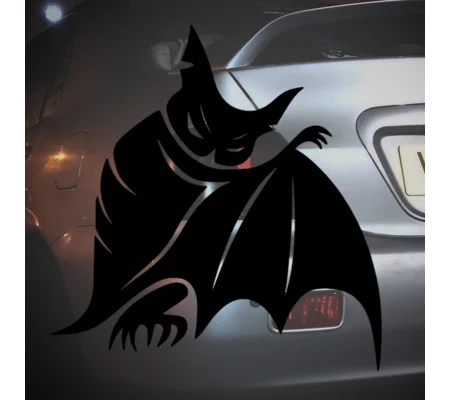 Bat Hiding behind his wing Sticker