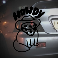 Howdy Cat Sticker