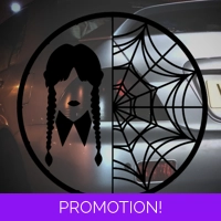 Wednesday Cobweb Sticker