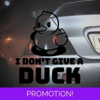 I Don't Give A Duck Sticker
