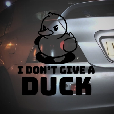 I Don't Give A Duck Sticker