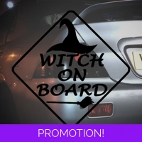 Witch On Board Sticker