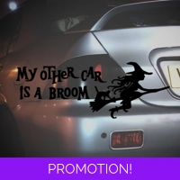 My Other Car Is A Broom Sticker