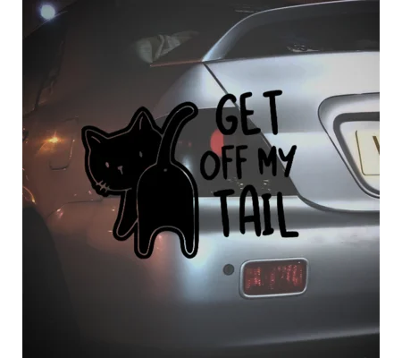 Get Off My Tail Sticker