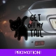 Get Off My Tail Sticker