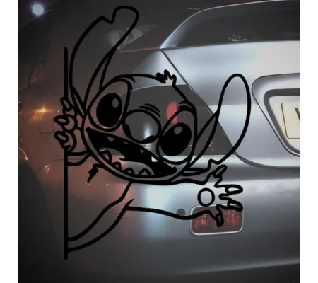 Stitch Peeking Sticker