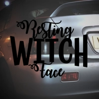 Resting Witch Face Sticker