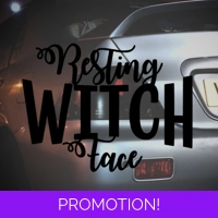 Resting Witch Face Sticker