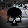Dead Inside Skull Sticker