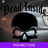 Dead Inside Skull Sticker