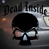 Dead Inside Skull Sticker