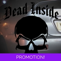 Dead Inside Skull Sticker