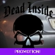 Dead Inside Skull Sticker