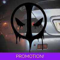 Deadpool Drip Logo Sticker