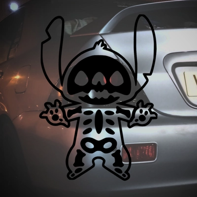 Stitch Skeleton Sticker