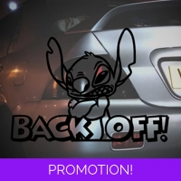Stitch Back Off Sticker