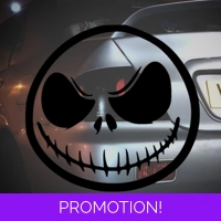 Jack Skellington Face Sticker