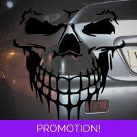 Skull Smiling Sticker