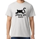 Judging You Silently Cat Grey Tee