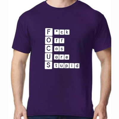 FOCUS Stupid Purple Tee