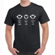 See No Evil, Hear No Evil, Speak No Evil Black Tee