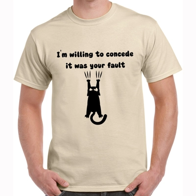 It Was Your Fault Pale Tee