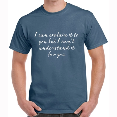 I Can Explain It To You Dark Blue Tee